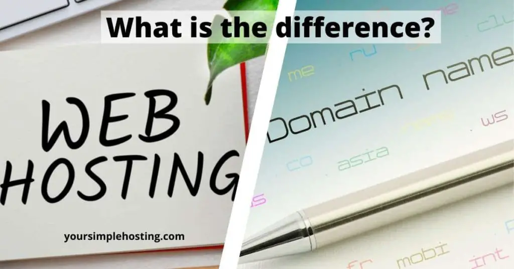 what is difference between host and domain