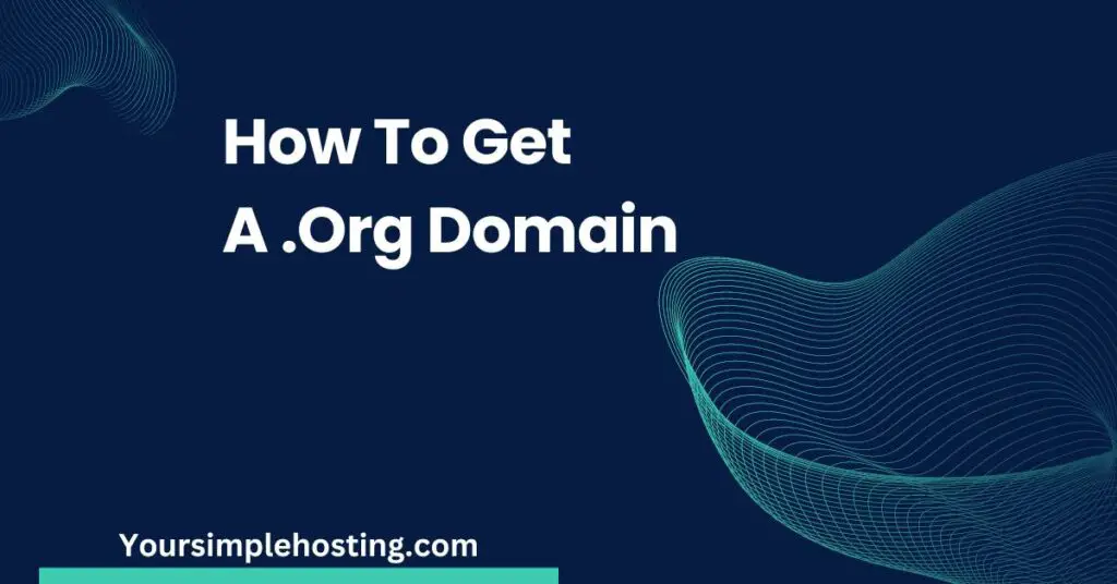 How To Get A .Org Domain